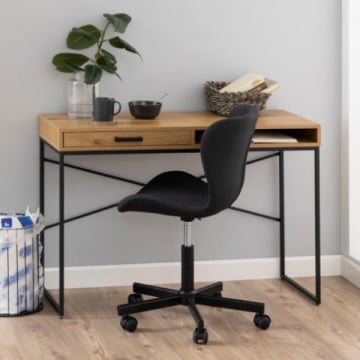 Bureau Dover 110cm - met opberglade - wilde eik