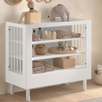 Verzorgingstafel Forrest - 100x55x95cm - wit beukenhout