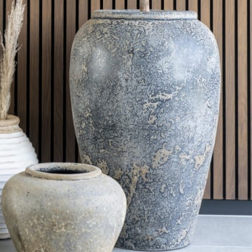 Capelo Decoratiepot Grijs Terracotta - Ø66x85 cm