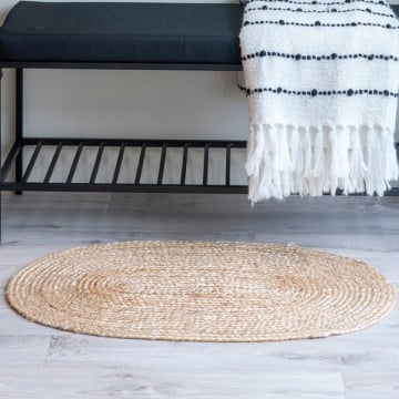 Bombay Natuurlijke Jute Ovale Deurmat - 50x80 cm