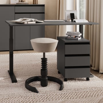 Verstelbaar bureau Bogdan - 120x80x68-91cm - antraciet