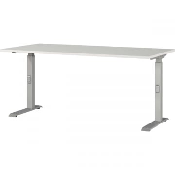 Bureau Cornel - 160x80x91cm - verstelbaar - lichtgrijs