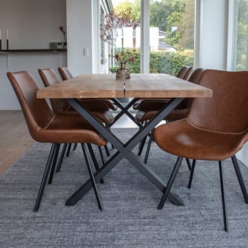 Eettafel Montpellier - Natuurlijk Eiken, Uitschuifbaar