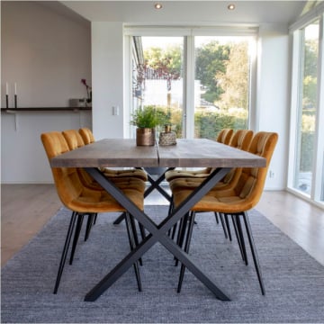 Eettafel Montpellier Natuurlijk Eiken - 95x200xh75 cm