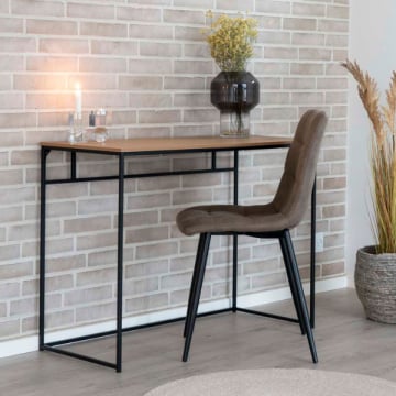 Vita Bureau - Natuurlijk Eiken met Zwart Frame | 100x45x75 cm