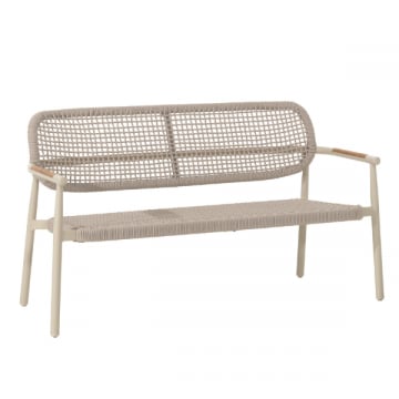 2-zitsbank voor buiten Midleton - 143x69x80cm - aluminium - zand