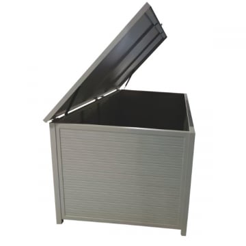 XL kussenbox Romario - 210x110x90cm - grijs aluminium