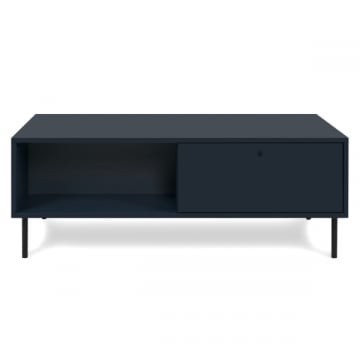 Salontafel Carillon - 110x60x40cm - met twee lades - marineblauw