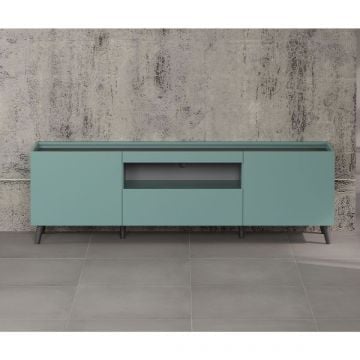 tv-meubel Melton | 181 x 42 x 60 cm | Anthracite Blue