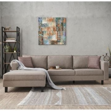 Hoekzetel Balcab Home | 258 x 181 x 83 cm | Cream-design