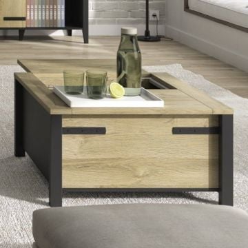 Salontafel Cork | 80 x 80 x 45 cm | Gold Oak-design
