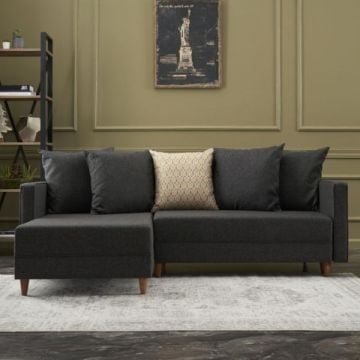 Hoekzetel Balcab Home | 215 x 150 x 80 cm | Antraciet