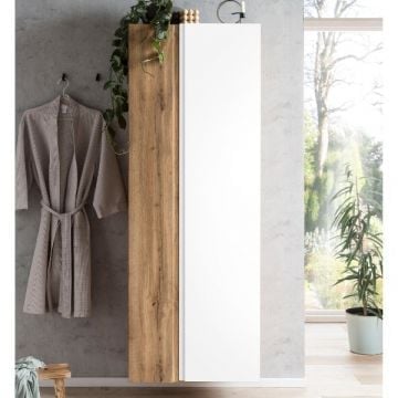 Kolomkast Varese | 65 x 35 x 180 cm | Wit