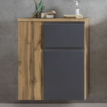 Bijzetkast badkamer Varese | 65 x 35 x 64 cm | Grijs