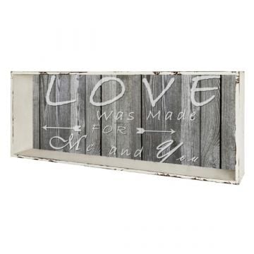 Wandplank | 76 x 12 x 30 cm | Vintage-design | Wit