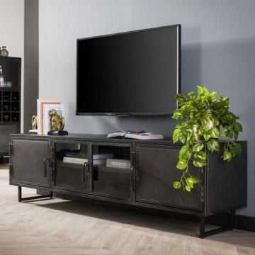 tv-meubel Tymchyk | 180 x 40 x 50 cm | Gun Metal-design