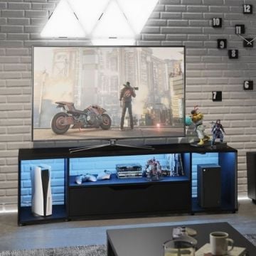tv-meubel Hack | 163 x 45 x 48 cm | Zwart