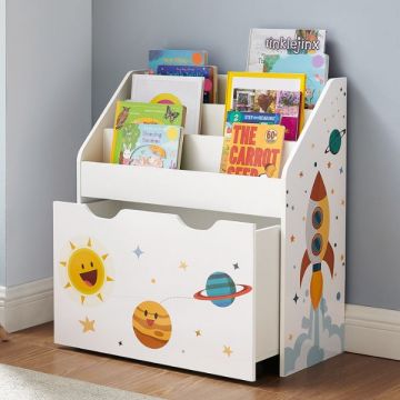 Boekenkastje Avi | 62,5 x 29,5 x 70 cm | Wit