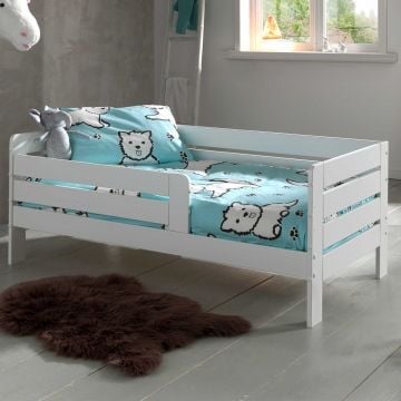 Peuterbed Anastasia 70 x 140cm dennenhout - wit
