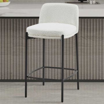 Barstoel Ella wit | H 85 x B 37 x D 42 cm