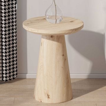 Bijzettafel Lukas | Ø45 x 55 cm | Old Oak-design