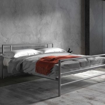Bed Sandro 160x200 metaal - grijs