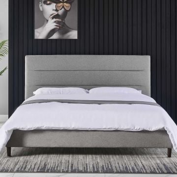 Tweepersoonsbed Zulema 180x200 - grijs 