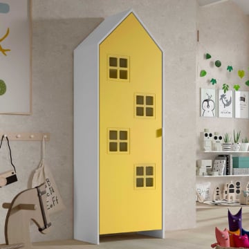 Kledingkast Casami Bruges - 58x37x172 cm - Geel