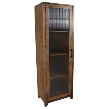 Vitrinekast Elmo - 60x40x180cm - mangohout