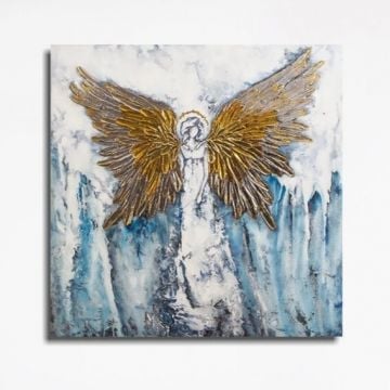 Decoratieve canvasafbeelding Kerst | Houten Frame | 3 x 45 x 45 cm