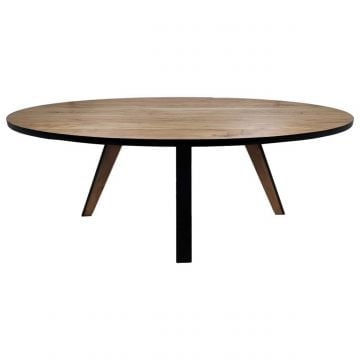 Ovale eettafel Milan - 220x110x76 cm - acaciahout