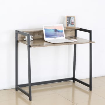 Bureau Nola 104cm - zwart/bruin 