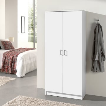 Tweede kans Opbergkast Ray 80cm met 2 deuren en 4 legplanken - wit