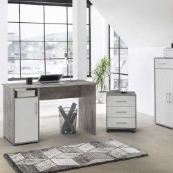 Kantoor Maxi-office - beton/wit