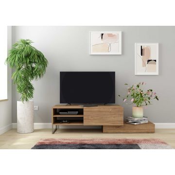 Tv-meubel Katie 178cm 1 deur & 1 legplank - eik decor 