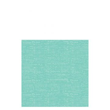 Pak 12 servet textielpapier turquoise large