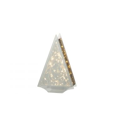 Decoration led triangle verre or medium