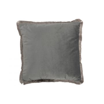 Coussin alpha carre polyester gris