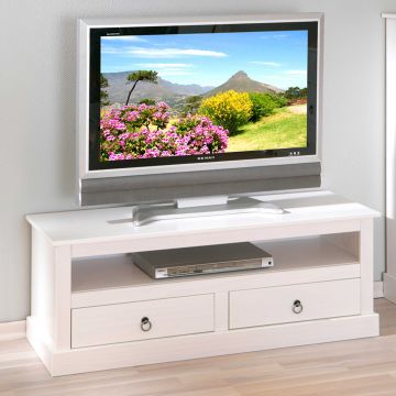 Tv-meubel Provence 2 laden 118cm - wit