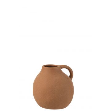 Vase cruche ceramique marron s