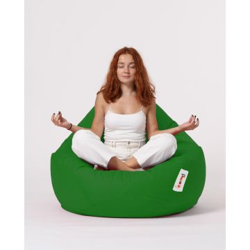 Del Sofa Outdoor Bean Bag - Green | Waterproof and Stylish | 130cm High | Atelier