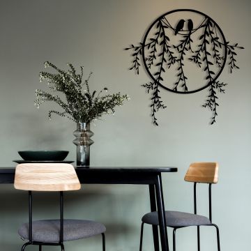 Wallity Metalen Wanddecoratie | 100% Metaal | Zwart