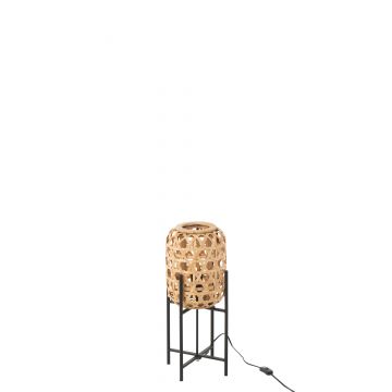 Lampe a pied bamboo naturel small