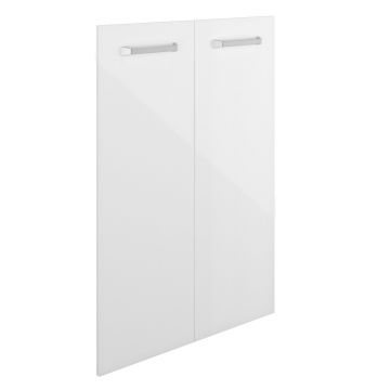 Kastdeuren voor open boekenkast Elio | 72 x 2 x 101 cm | Wit design