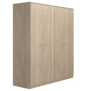 Kledingkast Tulle | 181 x 60 x 200 cm | Blonde Oak-design