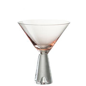 Cocktailglas lewis glas transparant/oranje