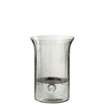 Kaarshouder bord wazig glas transparant small