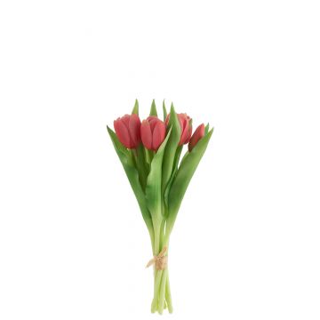 Bouquet tulipes 7pieces pu rose vif small