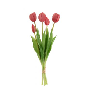 Bouquet tulipes 5pieces pu rose vif medium