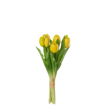 Bouquet tulipes 7pieces pu jaune small